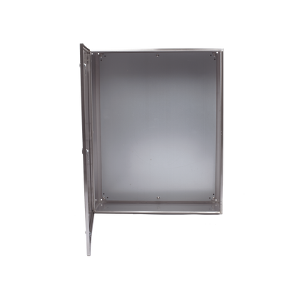 Gabinete de Acero Inoxidable IP66 Uso en Intemperie (800 x 1000 x 300 mm) con Placa Interna Galvanizada.