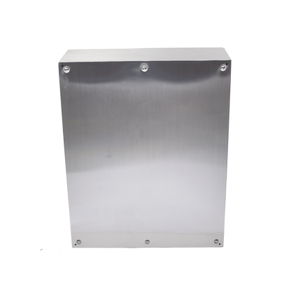Gabinete de Acero Inoxidable IP66 Uso en Intemperie (800 x 1000 x 300 mm) con Placa Interna Galvanizada.