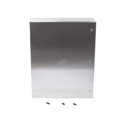 Gabinete de Acero Inoxidable IP66 Uso en Intemperie (800 x 1000 x 300 mm) con Placa Interna Galvanizada.