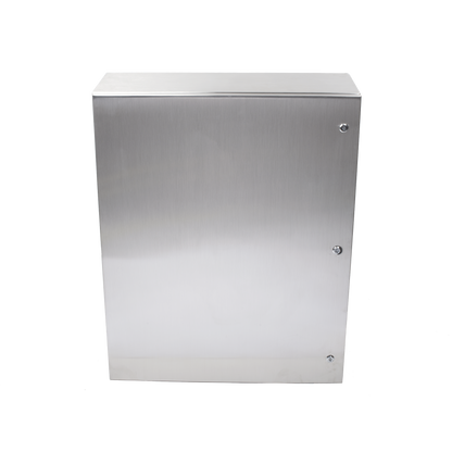 Gabinete de Acero Inoxidable IP66 Uso en Intemperie (800 x 1000 x 300 mm) con Placa Interna Galvanizada.