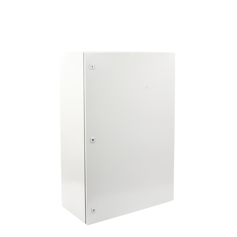 Gabinete de Acero IP66 Uso en Intemperie (800 x 1200 x 400 mm) con Placa Trasera Interior Metálica y Compuerta Inferior Atornillable (Incluye Chapa y Llave).