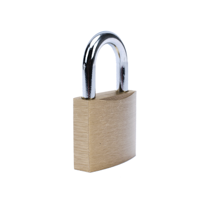 Candado de Latón Cuerpo 40 x 40 mm Con 3 Llaves. Diam. de Perno: 6.2 mm