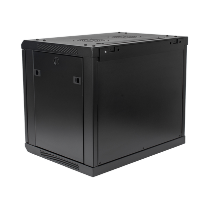 Gabinete PRECISION, Con Puerta Perforada, de 19in, 9UR, 450mm de Profundidad, Color Negro