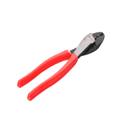 Pinza de 9.5" para cortar y crimpar ( ponchar )  terminales Aislados y No aislados