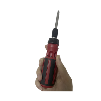 Desarmador 6 en 1 con Mango de Agarre Plástico (Torx #10 y #20, Hexagonal #5, PH0, PH2, Plana #5)