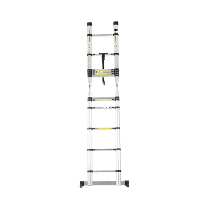 Escalera Telescópica de Aluminio Tipo Tijera de 1.9 + 1.9 Metros de Altura