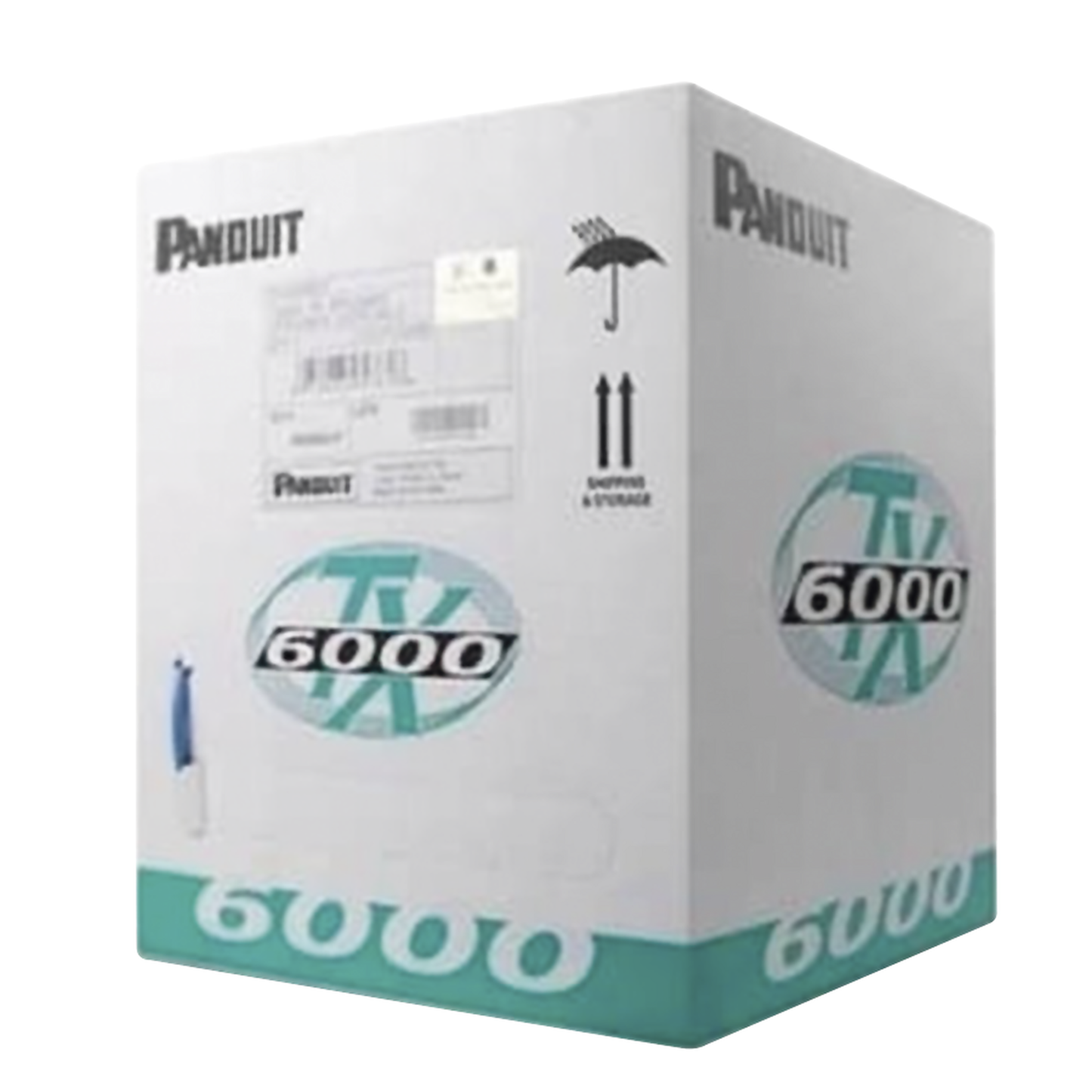 Bobina de Cable UTP 305 Metros (1000 Pies) de Cobre, TX6000™ PanNet, Reelex, Rojo, Categoría 6 Mejorado (23 AWG), PVC (CM), de 4 Pares