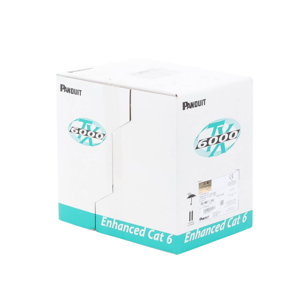 Bobina de Cable UTP 305 Metros (1000 Pies) de Cobre, TX6000? PanNet, Reelex, Blanco, Categor�a 6 Mejorado (23 AWG), PVC (CM), de 4 Pares