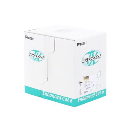 Bobina de Cable UTP 305 Metros (1000 Pies) de Cobre, TX6000? PanNet, Reelex, Blanco, Categor�a 6 Mejorado (23 AWG), PVC (CM), de 4 Pares