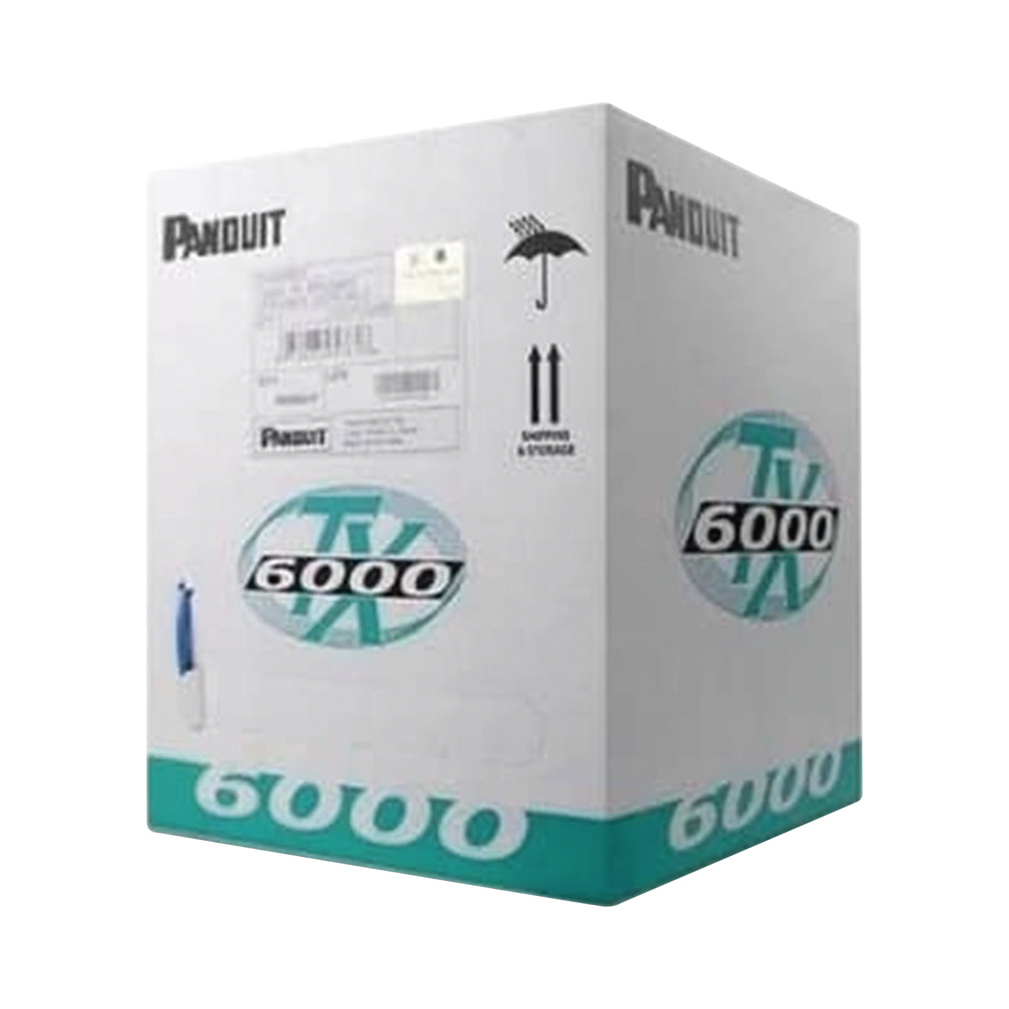 Bobina de Cable UTP 305 Metros (1000 Pies) de Cobre, TX6000? PanNet, Reelex, Blanco, Categor�a 6 Mejorado (23 AWG), PVC (CM), de 4 Pares