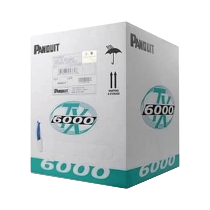 Bobina de Cable UTP 305 Metros (1000 Pies) de Cobre, TX6000? PanNet, Reelex, Blanco, Categor�a 6 Mejorado (23 AWG), PVC (CM), de 4 Pares