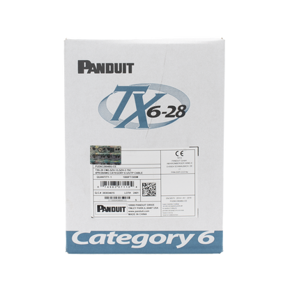 Bobina de Cable UTP 305 Metros (1000 Pies) de Cobre TX6-28�, Azul, Categor�a 6, Di�metro Reducido (28 AWG), CM/LSZH, de 4 Pares