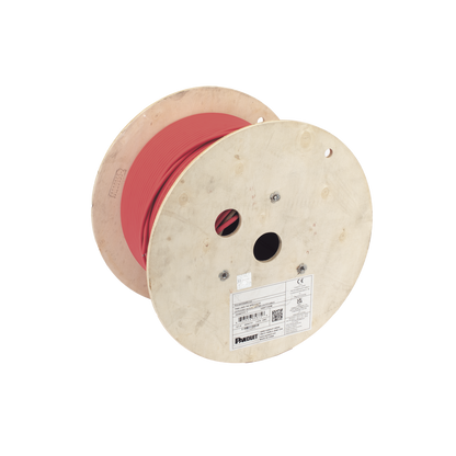 Bobina de Cable UTP de 4 Pares, Vari-MaTriX, Cat6A, 23 AWG, LSZH (Libre de Gases Tóxicos), Color Rojo, 305 Metros (1000 Pies)