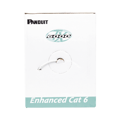 Bobina de Cable UTP 305 Metros (1000 Pies) de Cobre, TX6000™ PanNet, Reelex, Gris, Categoría 6 Mejorado (23 AWG), PVC (CMR, Riser), de 4 Pares