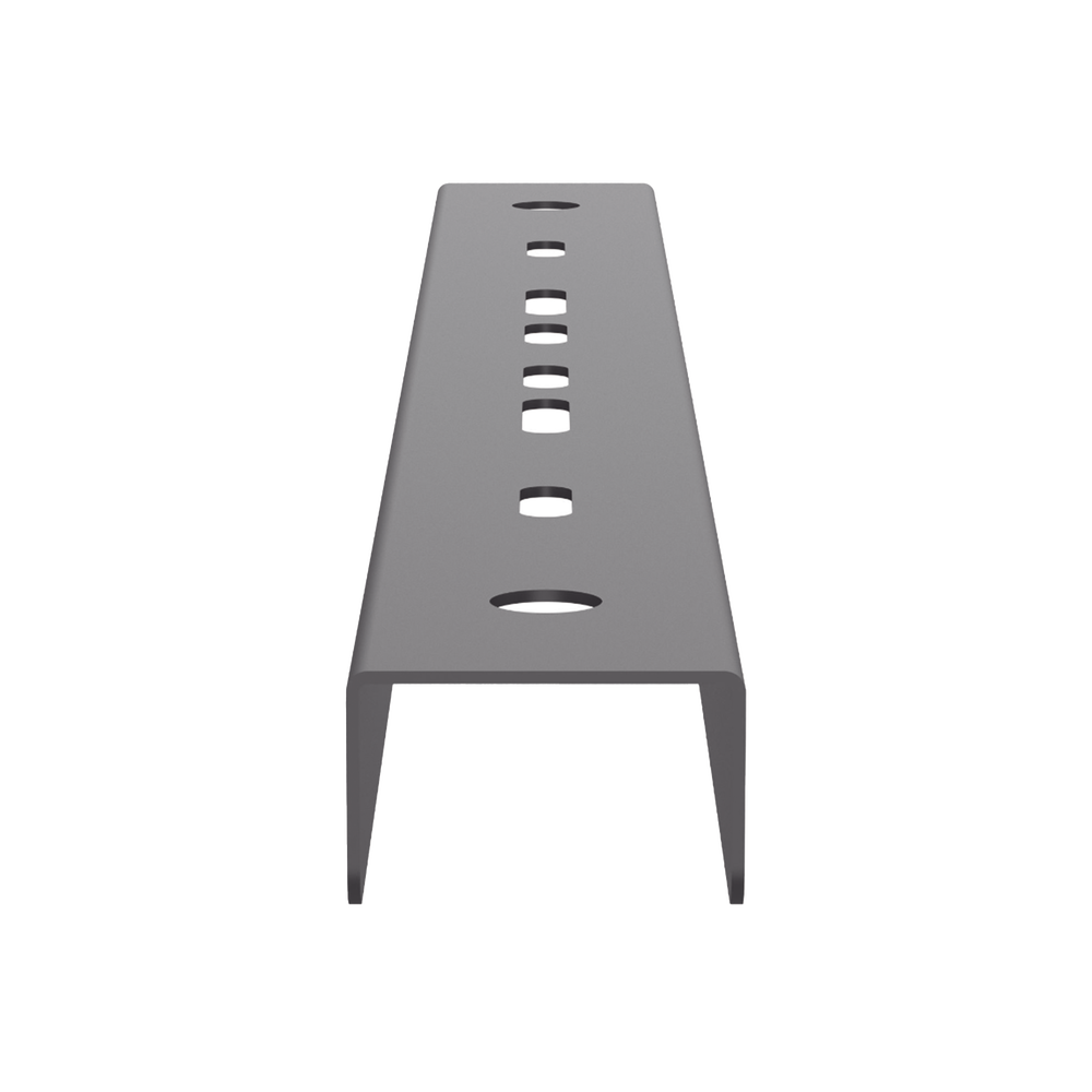 Soporte Tipo Trapecio Para Charola Wire Basket, Hasta 12 in (300 mm) de Ancho, Uso con Varillas Roscadas de 1/2 in, Color Negro
