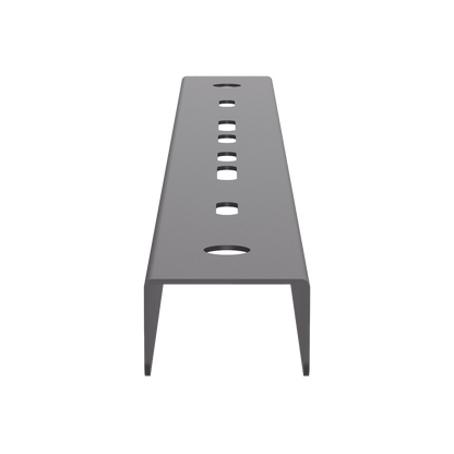 Soporte Tipo Trapecio Para Charola Wire Basket, Hasta 12 in (300 mm) de Ancho, Uso con Varillas Roscadas de 1/2 in, Color Negro
