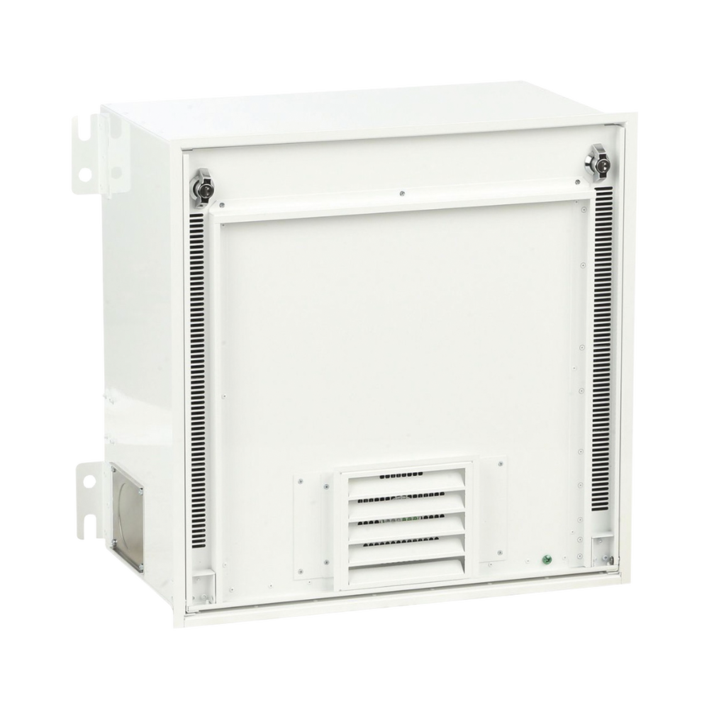 Gabinete PanZone Premium, de Montaje en Techo, Con 2 UR Para Equipo Activo y 6 UR Para Paneles de Parcheo, Fabricado en Acero, Color Blanco