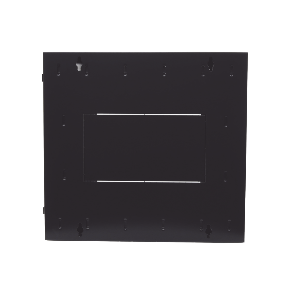 Gabinete PanZone de Montaje en Pared, de 19in, Puerta con Ventana de Seguridad, 12 UR, 762mm de Profundidad, Color Negro