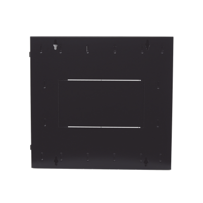 Gabinete PanZone de Montaje en Pared, de 19in, Puerta con Ventana de Seguridad, 12 UR, 762mm de Profundidad, Color Negro