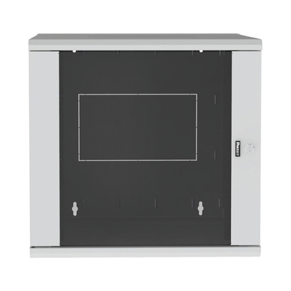 Gabinete PanZone de Montaje en Pared, de 19in, Puerta con Ventana de Seguridad, 12 UR, 762mm de Profundidad, Color Blanco