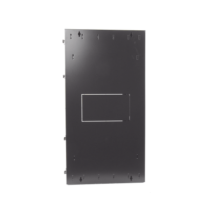Gabinete PanZone de Montaje en Pared, de 19in, Puerta con Ventana de Seguridad, 26 UR, 635mm de Profundidad, Color Negro