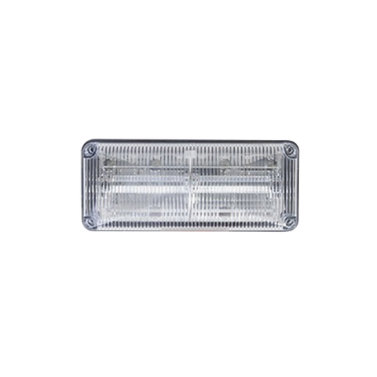 Luces perimetrales de emergencia QuadraFlare® lente color claro, LED color rojo