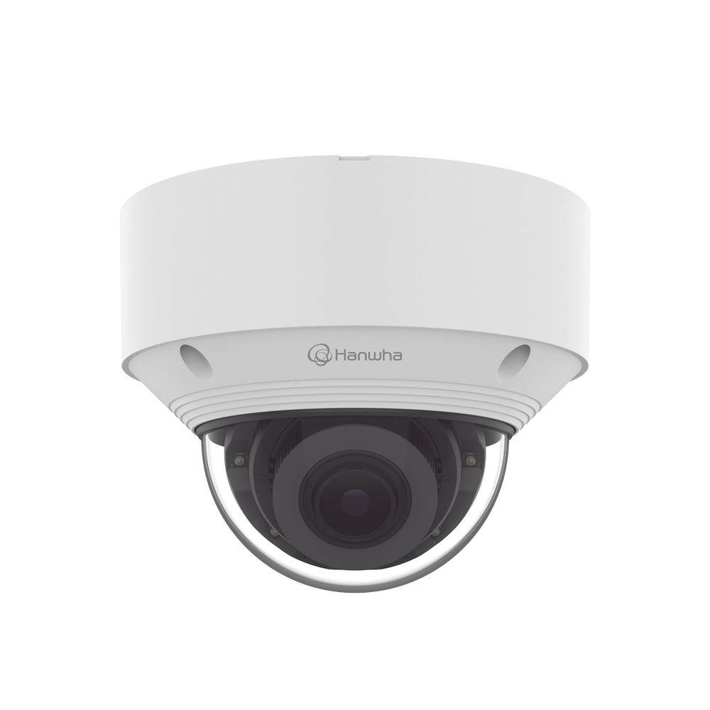 Cámara IP Tipo domo Antivandálica 5 Megapíxel / Lente Varifocal 3.2 - 10mm / IR 30M / WDR 120db / IP66 / H.265 & WiseStream / Inteligencia Artificial Deteccion de Personas y vehiculos