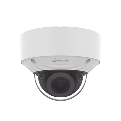 Cámara IP Tipo domo Antivandálica 5 Megapíxel / Lente Varifocal 3.2 - 10mm / IR 30M / WDR 120db / IP66 / H.265 & WiseStream / Inteligencia Artificial Deteccion de Personas y vehiculos
