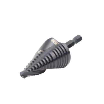 Broca Escalonada 12 en 1, de Liberación Rápida, Acanaladura en Espiral, produce Agujeros de 2-3 cm e Intermedios. 10x más Durable
