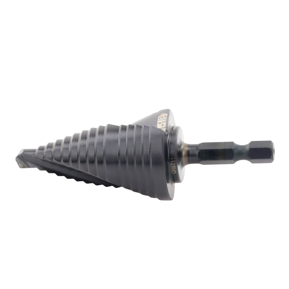 Broca Escalonada 12 en 1, de Liberación Rápida, Acanaladura en Espiral, produce Agujeros de 2-3 cm e Intermedios. 10x más Durable
