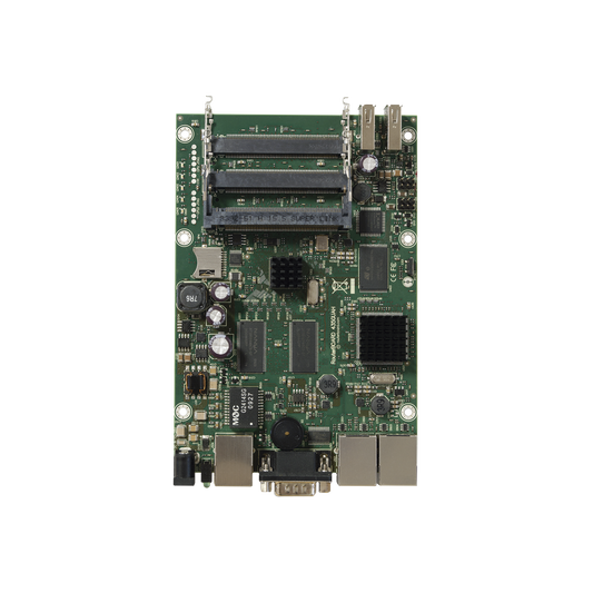 Board, 3 Puertos Gigabit con 5 ranuras miniPCI de expansión hasta MIMO 10x10