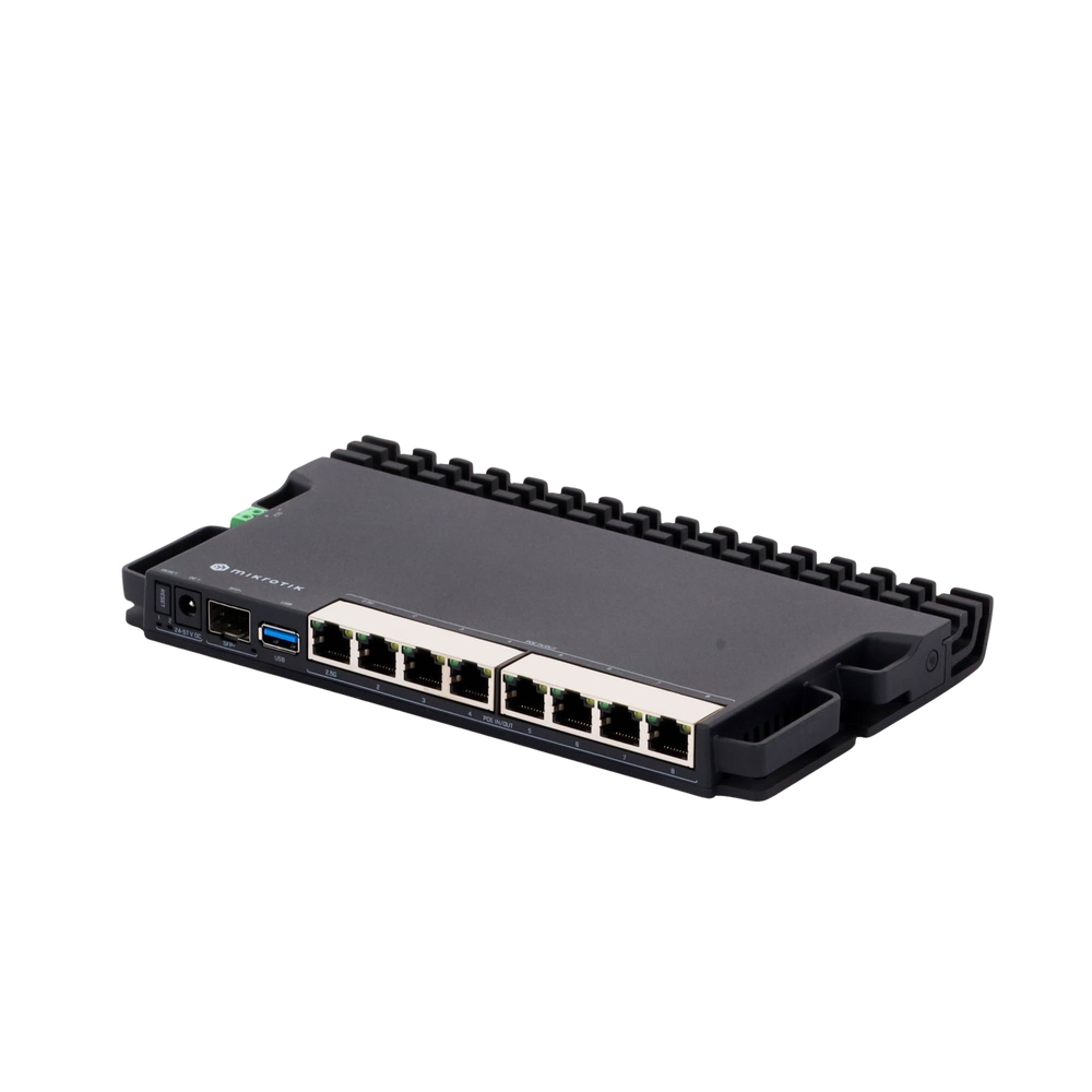 RB5009UPr+S+IN 8 puertos PoE in/out, 1 SFP+, Solo RouterOS v7