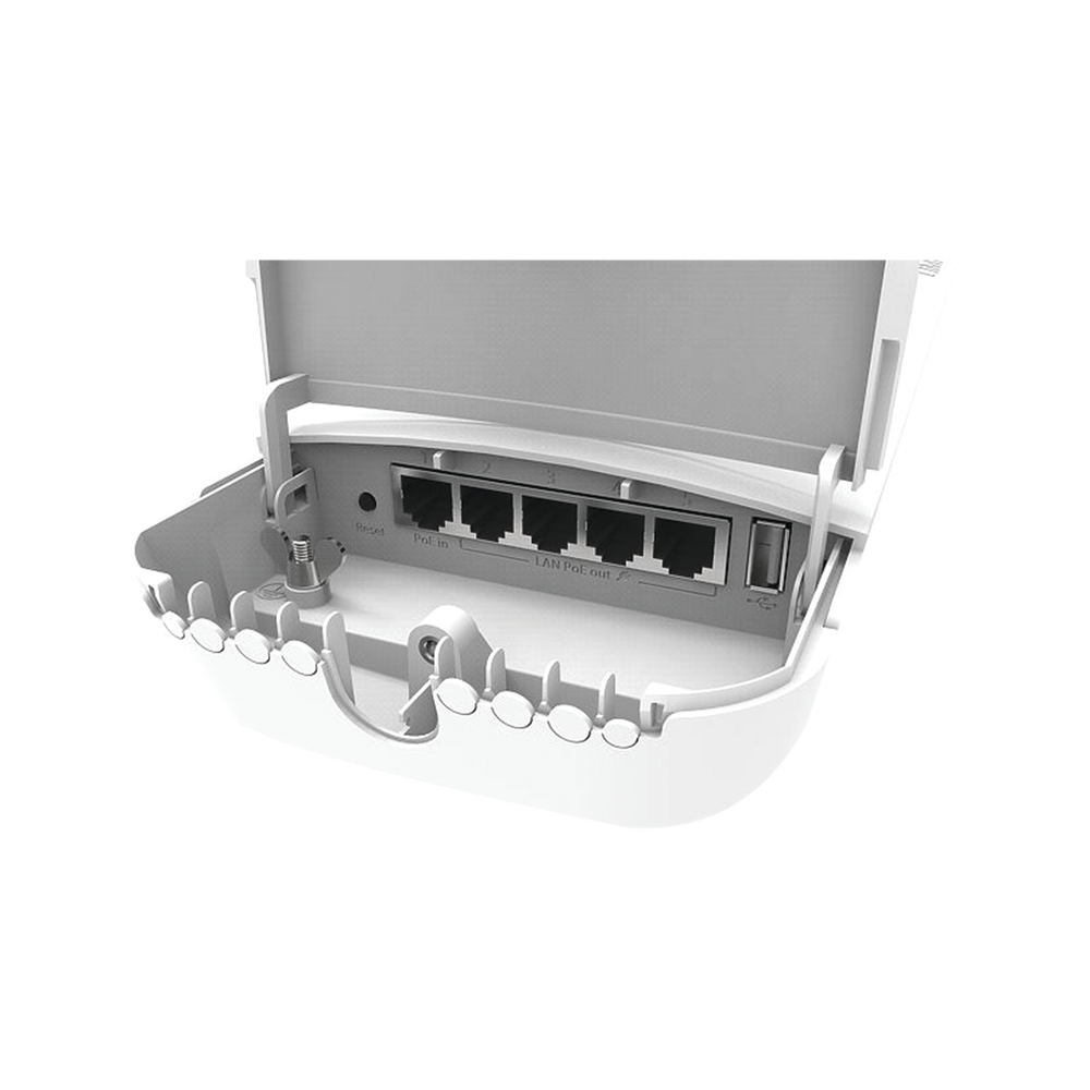 (OmniTIK 5 PoE ac) Punto de Acceso Omnidireccional en 5GHz  802.11a/n/ac. "Ahora con 4 Puertos con Salida PoE af/at"