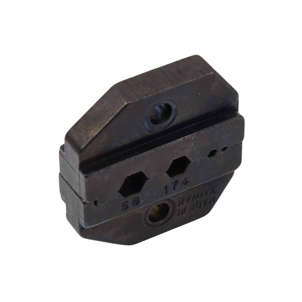 Mordaza para Plegar Conectores de Anillo en RG-58/U, RG-174/U y RG-316/U en tamaños de 0.213", 0.178", 0.068" y 0.042".