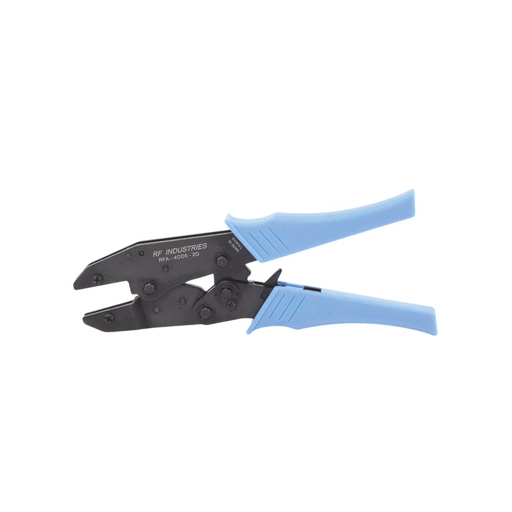 Pinzas Individuales para Plegar Conectores de Anillo. Requiere Juego de Mordarzas de acuerdo al Diámetro del Cable y Tipo de Conector.