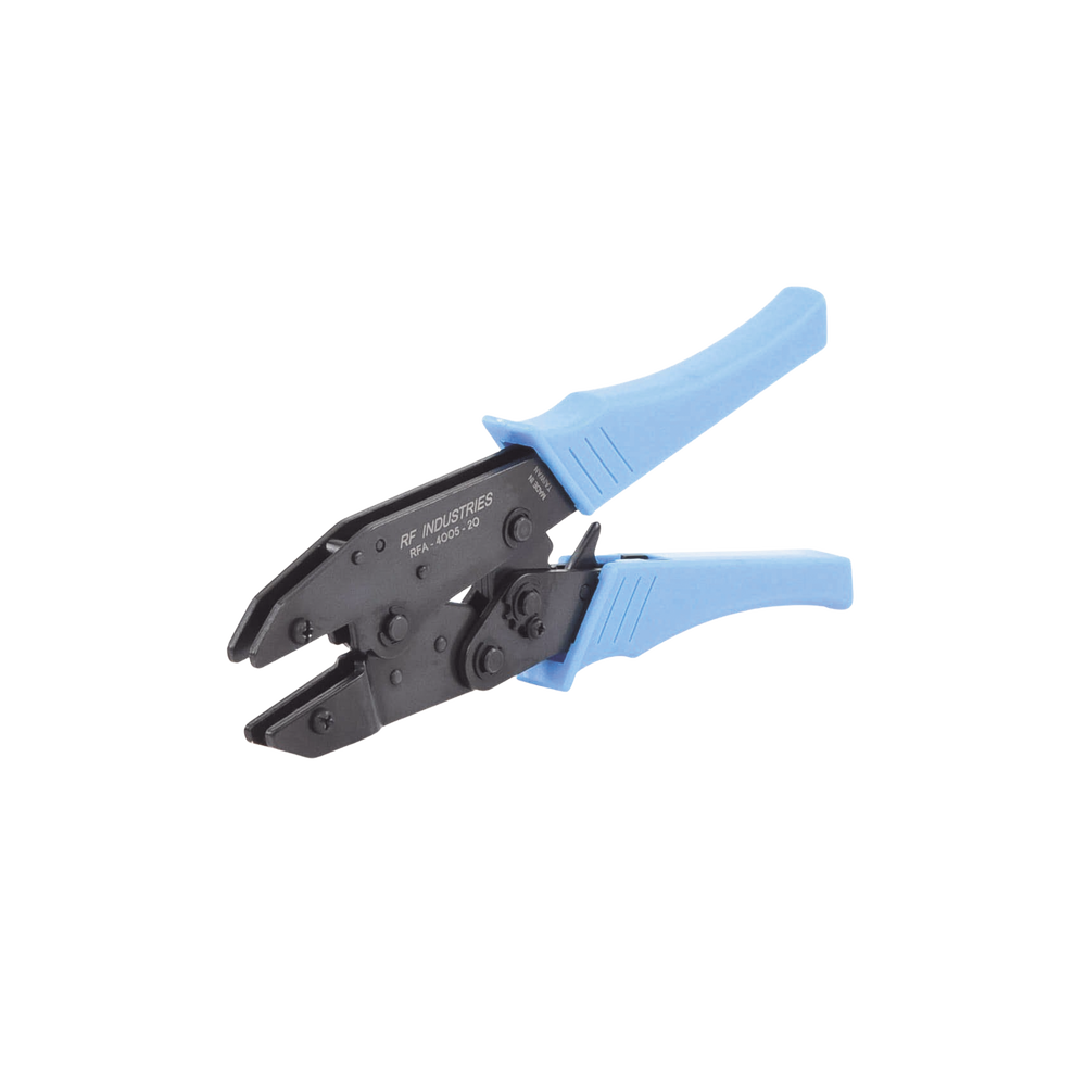 Pinzas Individuales para Plegar Conectores de Anillo. Requiere Juego de Mordarzas de acuerdo al Diámetro del Cable y Tipo de Conector.