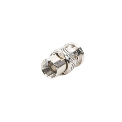 Conector BNC Macho de Rosca para Cable LP-142, RG-58/U, RG-142/U, Níquel, Oro, Delrin. .
