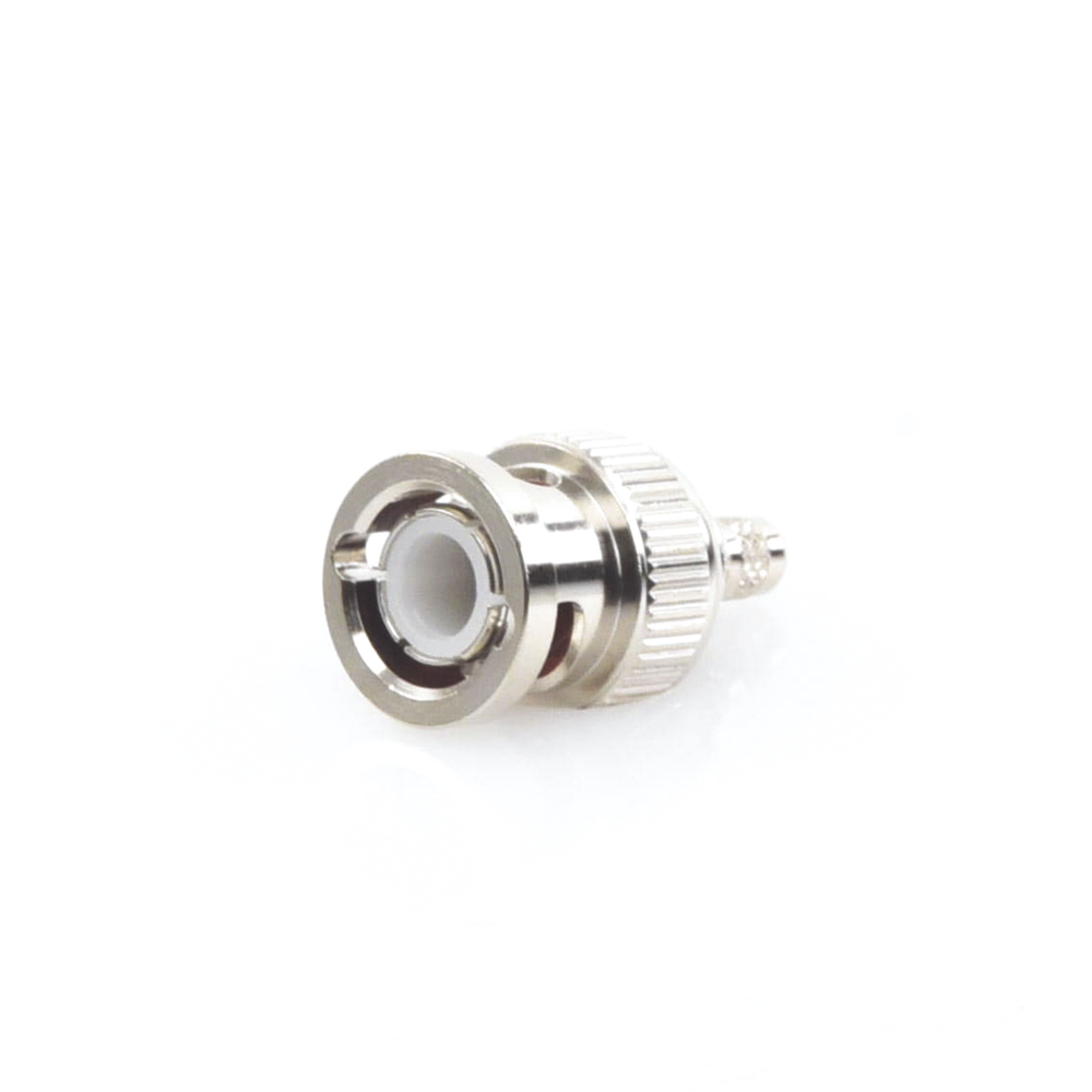 Conector BNC Macho de Anillo Plegable para Cable LP-195, LP-142, LMR-195, RG-58/U, RG-142/U, Níquel/ Oro/ Delrin.