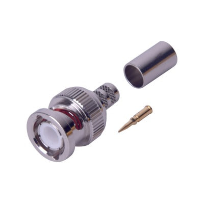 BNC Macho de Anillo Plegable para Cable PROFLEX, RG-59/U, 75 Ohm, 28 mm.