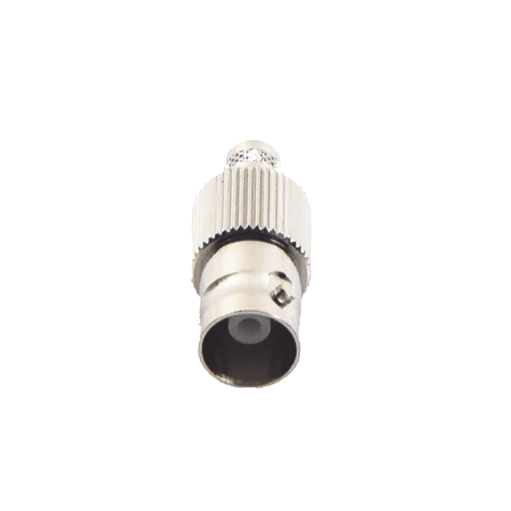 Conector BNC Hembra de Anillo para Cables RG-8/X, LMR-240, 9258, Níquel/ Oro/ Delrin.