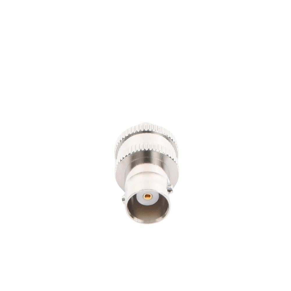 Adaptador en Línea  de Conector BNC Hembra a SMA Hembra / Radios Portátil Kenwood, Uniden, Níquel/ Oro/ Teflón.