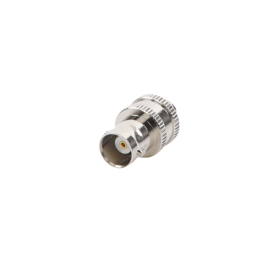 Adaptador en Línea de Conector BNC Hembra a SMA Hembra Corto / Celulares Motorola, Níquel/ Oro/ Teflón.