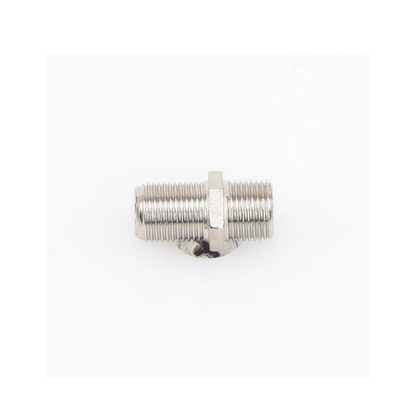 Adaptador Barril para 75 Ohm, de Conector F Hembra a F Hembra, Níquel/ Estaño/ Polietileno.