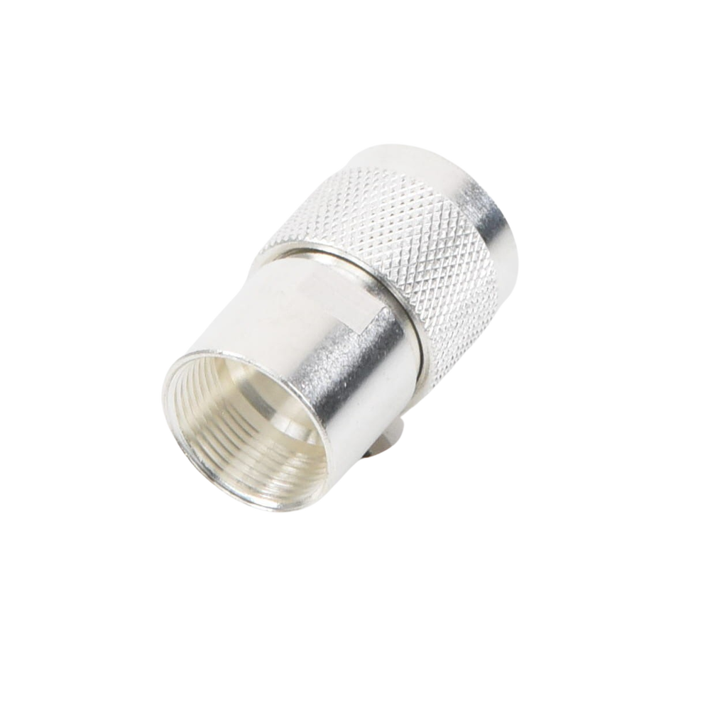 Conector N Macho de Rosca para Cables 9913, RFLASH-1113, 7810A, RG8/U-SYS, CNT-400, 8214, Plata/Oro/Teflón.