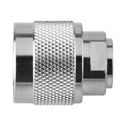 Conector N Macho, Soldable Directo en Cable Semi-Rígido de 0.085", Cables el Grupo SR1, Níquel/ Oro/ Teflón.â€‹
