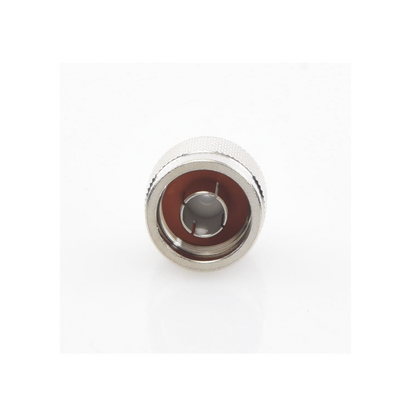 Conector N Macho Coaxial de Anillo Plegable para Cable RG-142/U, Niquel/ Oro/ Teflón.