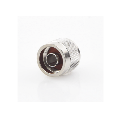 Conector N Macho Coaxial de Anillo Plegable para Cable RG-142/U, Niquel/ Oro/ Teflón.