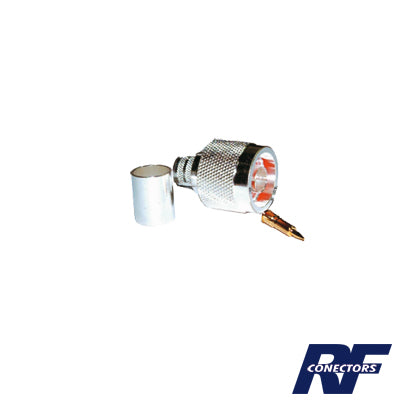 Conector N Macho de Anillo plegable para cables LMR-400, 9913, CNT-400, RG8/U-SYS, RFLASH-1113, 8214.