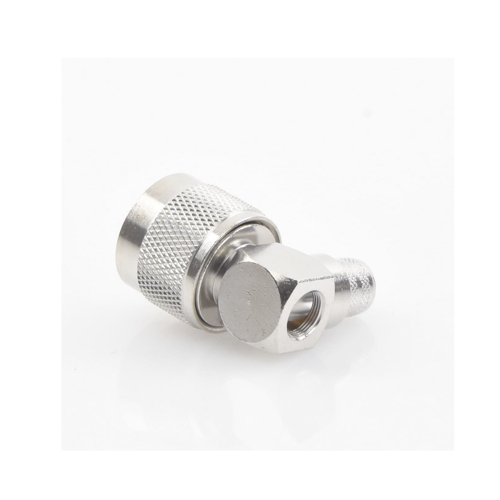 Conector N macho en A/R de anillo plegable para cable RG-142/U.