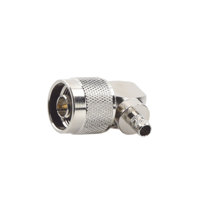 Conector N Macho en A/R de Anillo Plegable para Cables RG-8/X, LMR-240, Níquel/ Oro/ Teflón.
